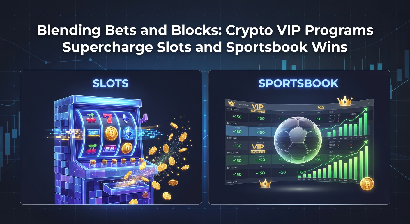 Visuelle Darstellung von Sportwetten-Plattformen mit Blockchain-Elementen und VIP-Level-Indikatoren, die Gewinne illustrieren