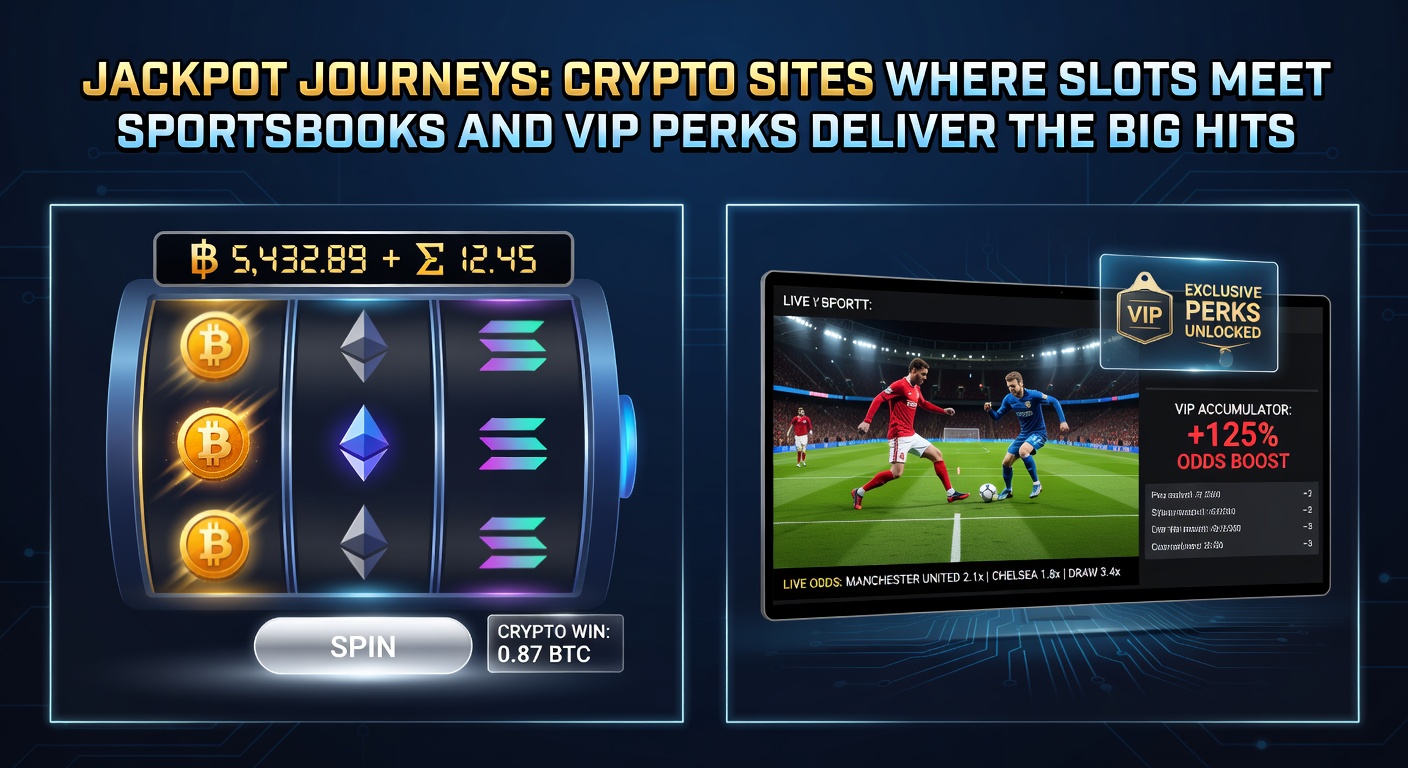 VIP-Lounge-Szene mit exklusiven Slots, Sportwetten-Bildschirmen und Krypto-Wallets auf einer hybriden Plattform